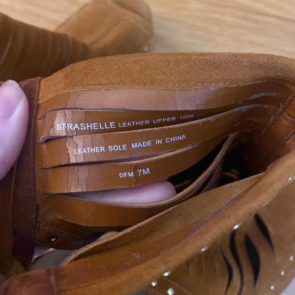 Boutique women’s Brown Studded Heels Size 7 - Picture 5 of 6